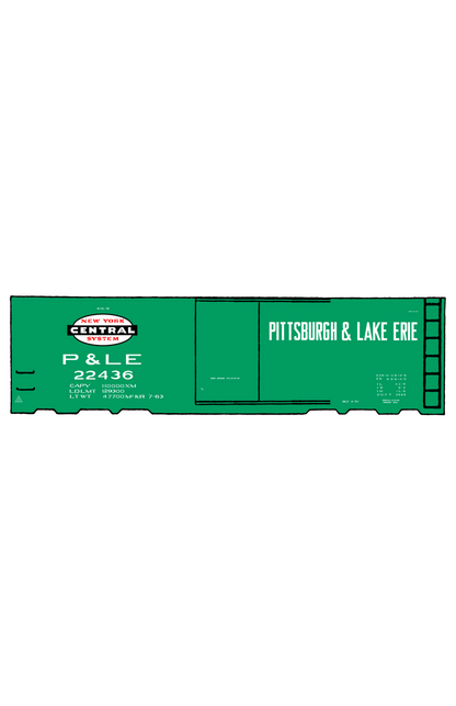 Pittsburgh and Lake Erie 40 Ft Boxcar White Cigar Band/PC