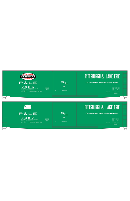 Pittsburgh and Lake Erie 50 Ft Boxcar White Cigar Band/PC