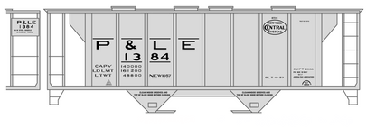 Pittsburgh and Lake Erie Covered Hopper Black New York Central P&LE