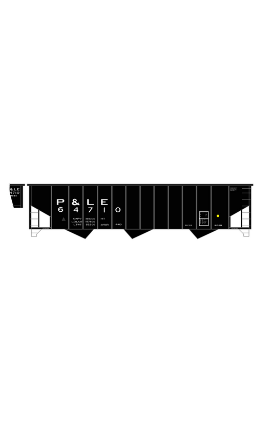Pittsburgh and Lake Erie Hopper Car White P&LE