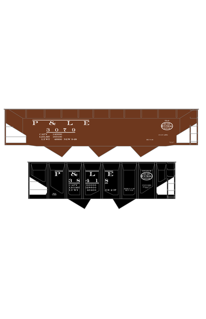 Pittsburgh and Lake Erie 55, 70 Ton Hopper Car White New York Central