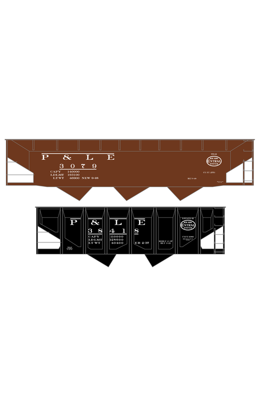 Pittsburgh and Lake Erie 55, 70 Ton Hopper Car White New York Central
