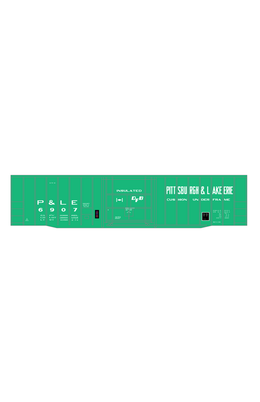 Pittsburgh and Lake Erie Insulated 50 Ft Boxcar White