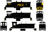 Pittsburgh and Lake Erie Diesel Switcher Locomotive Yellow and White  - Decal