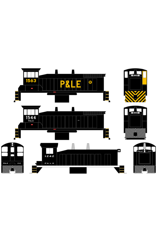 Pittsburgh and Lake Erie Diesel Switcher Locomotive Yellow and White