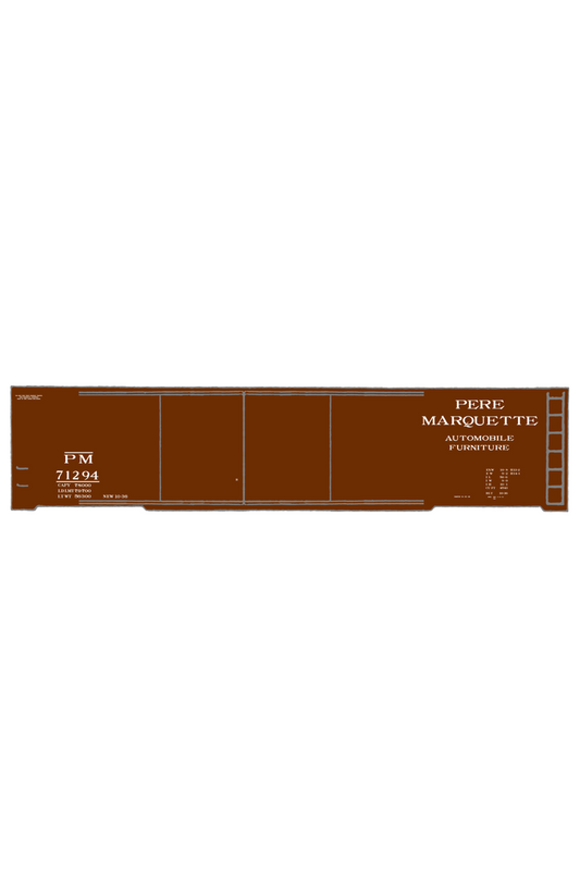 Pere Marquette 50 Ft Double Door Boxcar White