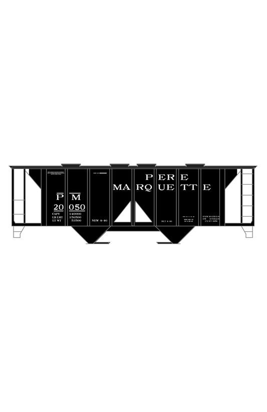 Pere Marquette Covered Hopper White