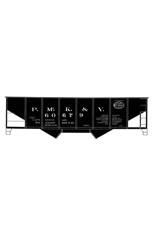 PMcK&Y Twin Hopper Car White New York Central