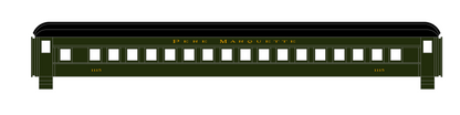 Pere Marquette Heavyweight Passenger Car Bronze Gold
