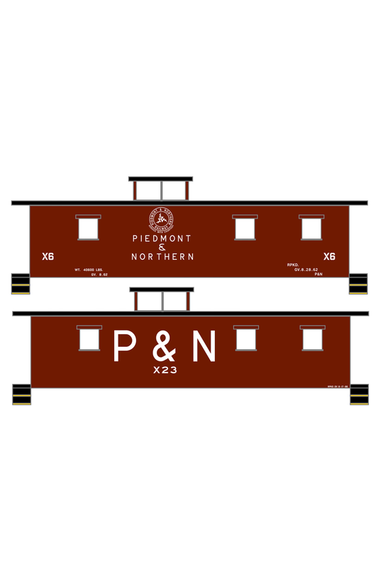 Piedmont and Northern Caboose White