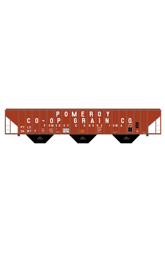 Pomeroy Co-Op Grain Co. PS-2CD Covered Hopper White Knoke, Iowa