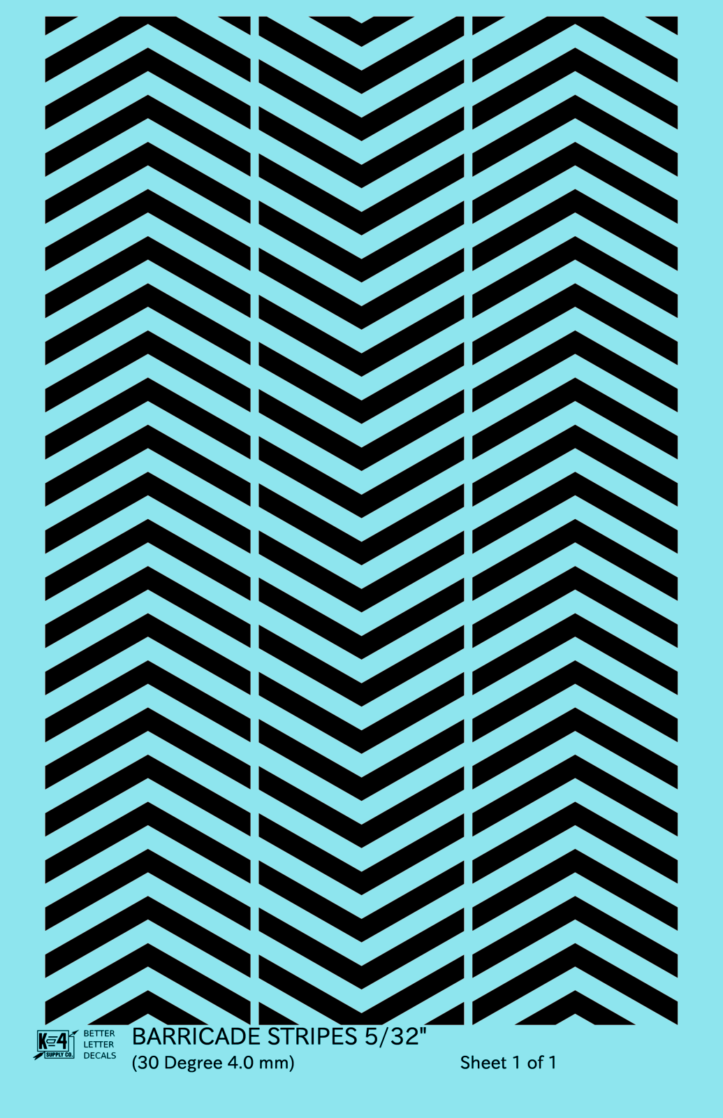 30 Degree Diagonal Barricade Stripes