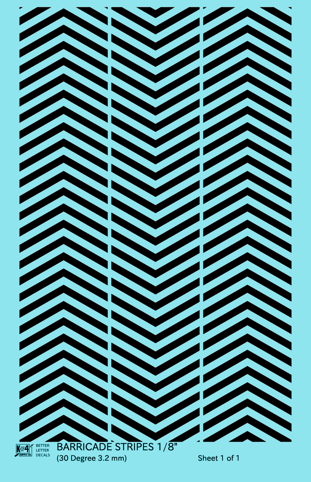 30 Degree Diagonal Barricade Stripes