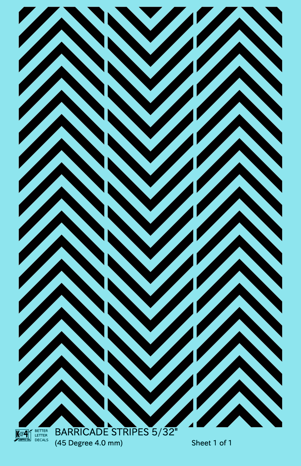 45 Degree Diagonal Barricade Stripes