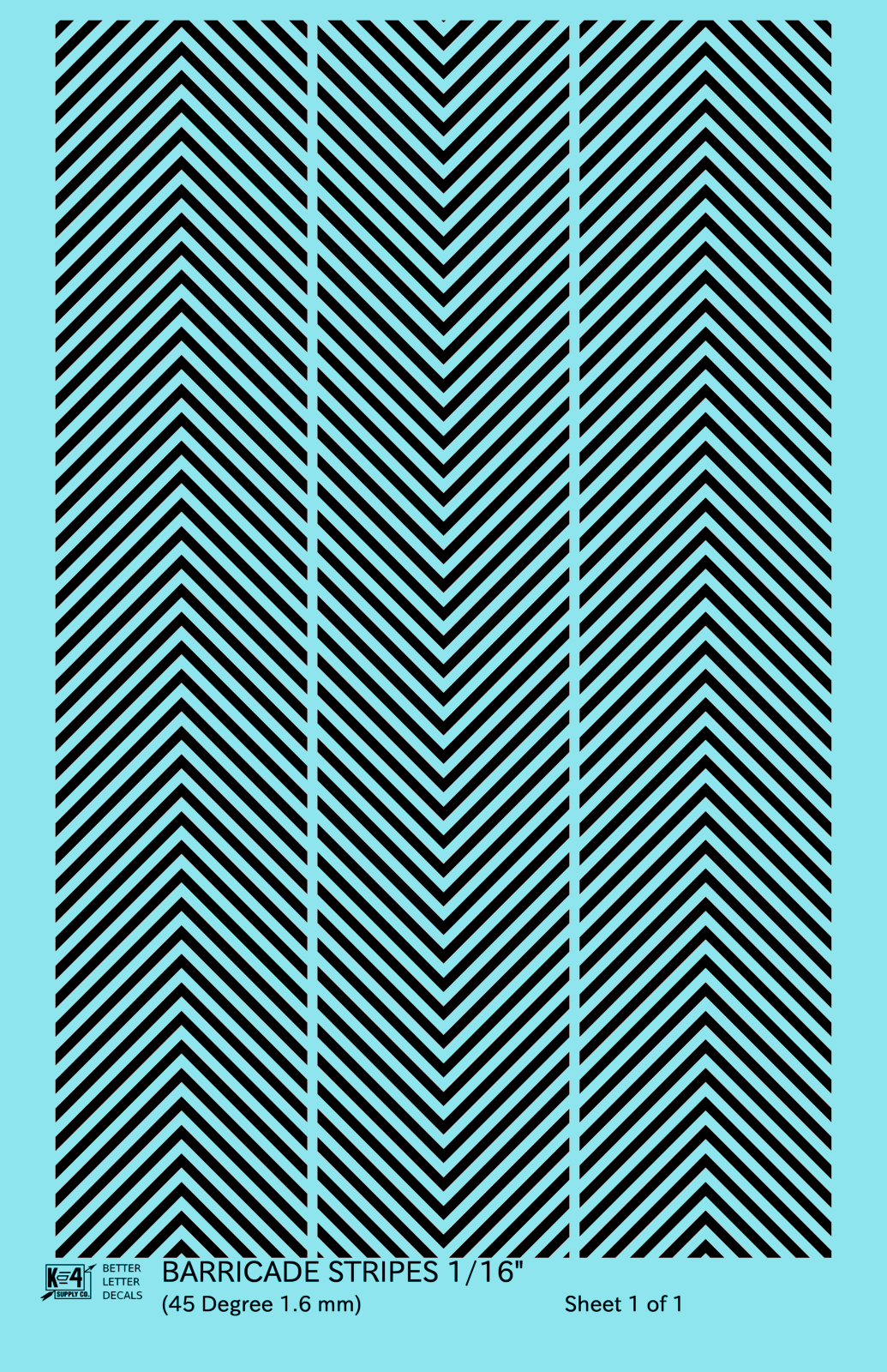 45 Degree Diagonal Barricade Stripes