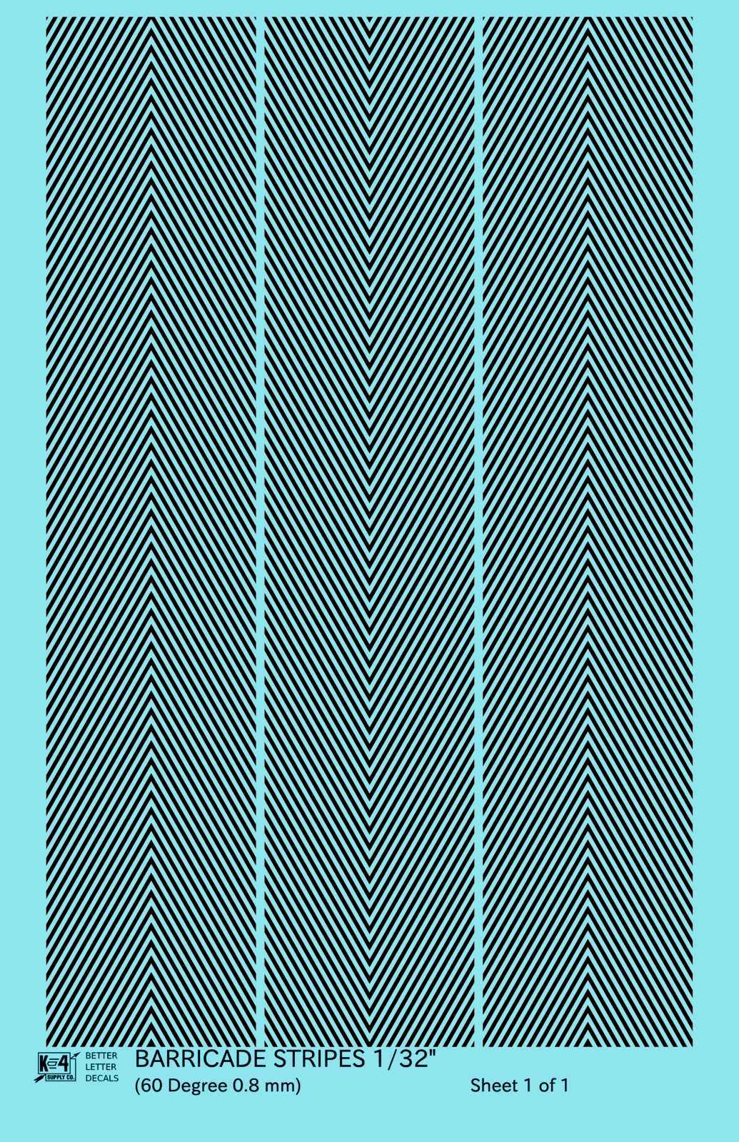 60 Degree Diagonal Barricade Stripes