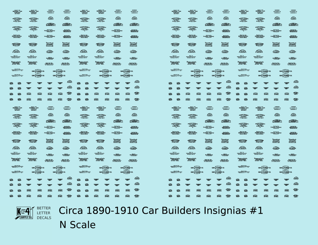 1900 Era Various Car Builder Insignias
