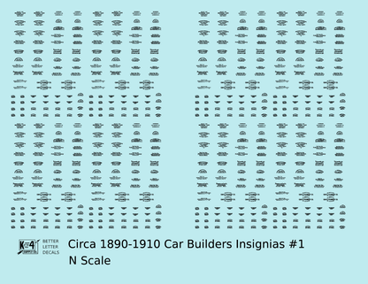 1900 Era Various Car Builder Insignias