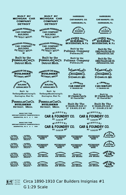 1900 Era Various Car Builder Insignias
