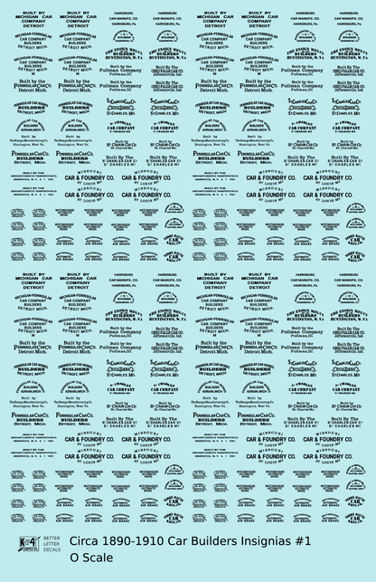 1900 Era Various Car Builder Insignias
