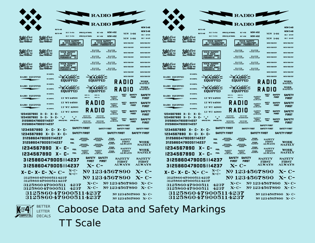 Caboose Data and Markings
