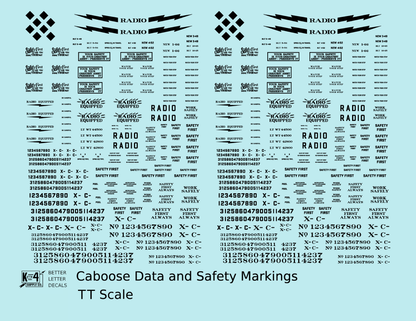 Caboose Data and Markings