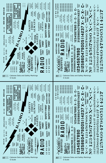 Caboose Data and Markings