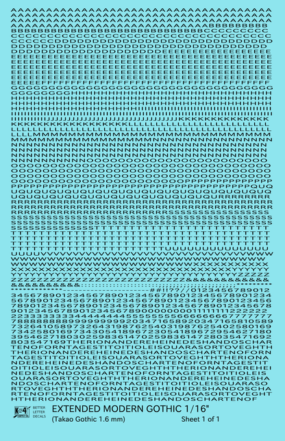 Extended Modern Gothic Letter Number Alphabet