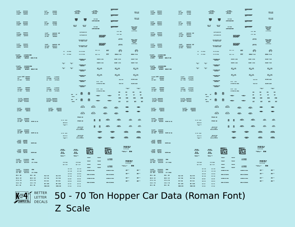 Dimensional and Weight Data 50 To 70 Ton Hopper Car Railroad Roman