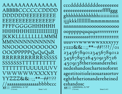 Lindenhill Letter Number Alphabet