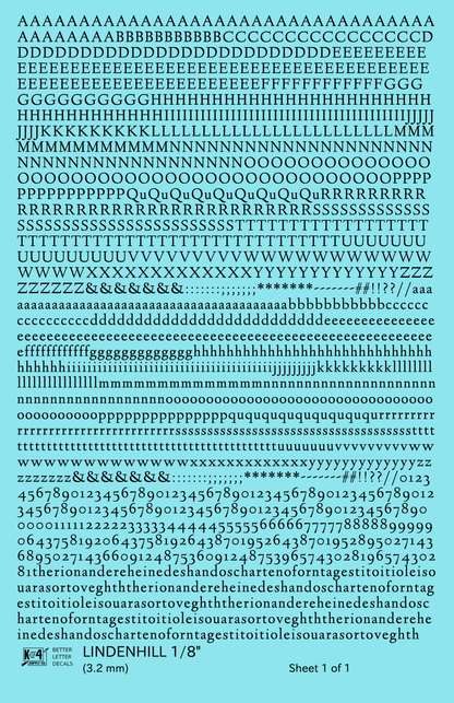 Lindenhill Letter Number Alphabet