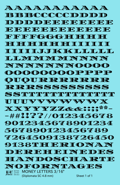 Money Letters Letter Number Alphabet