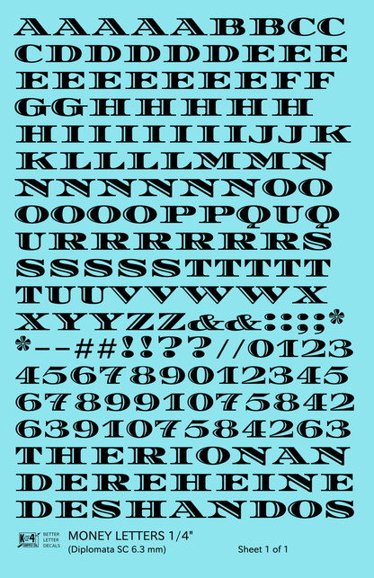 Money Letters Letter Number Alphabet