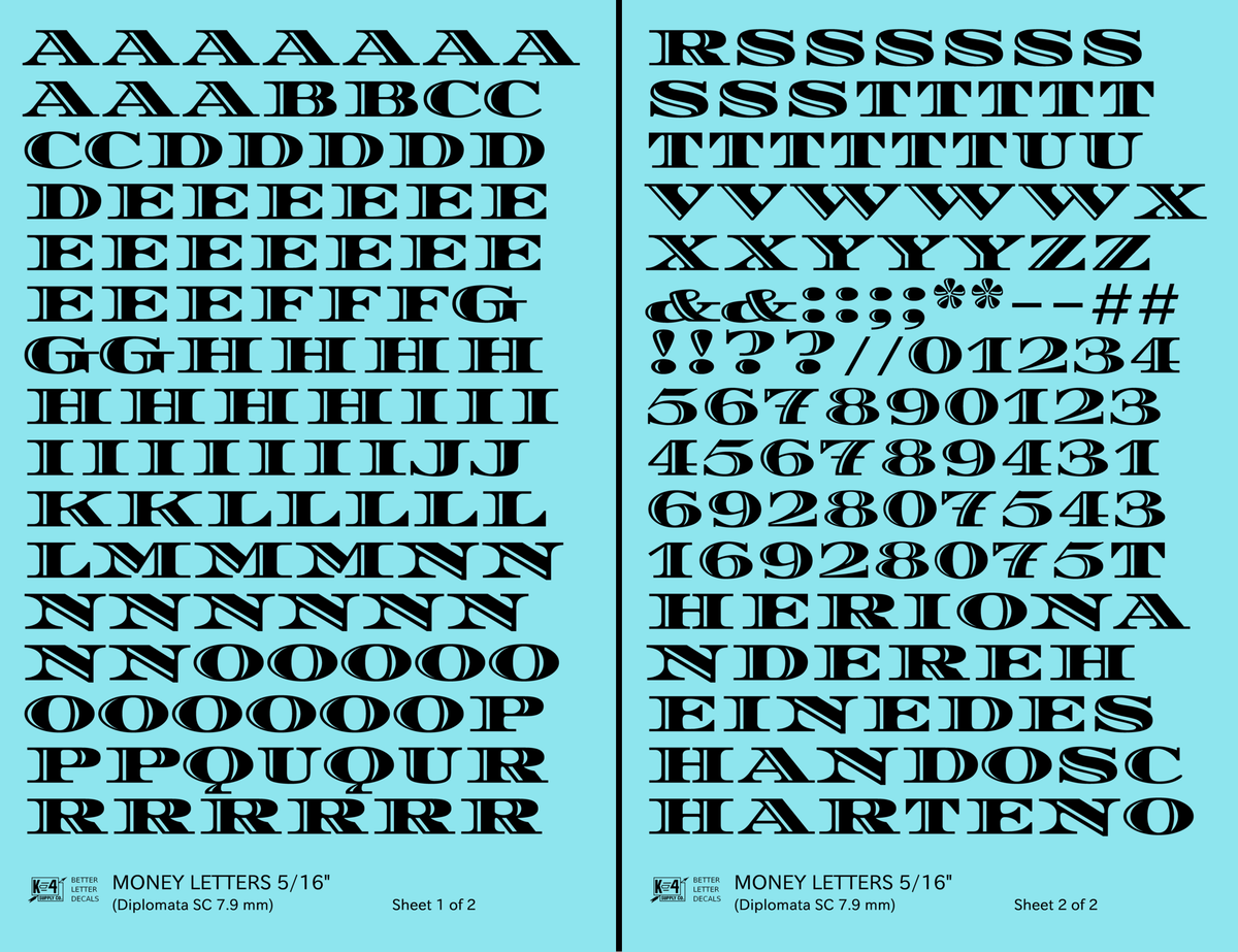 Money Letters Letter Number Alphabet