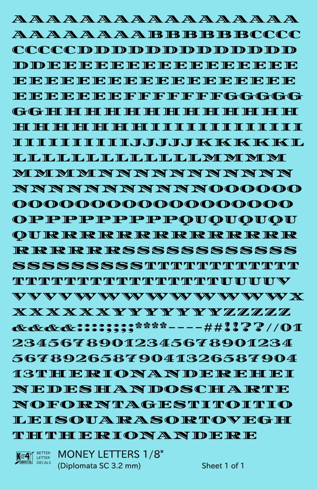 Money Letters Letter Number Alphabet