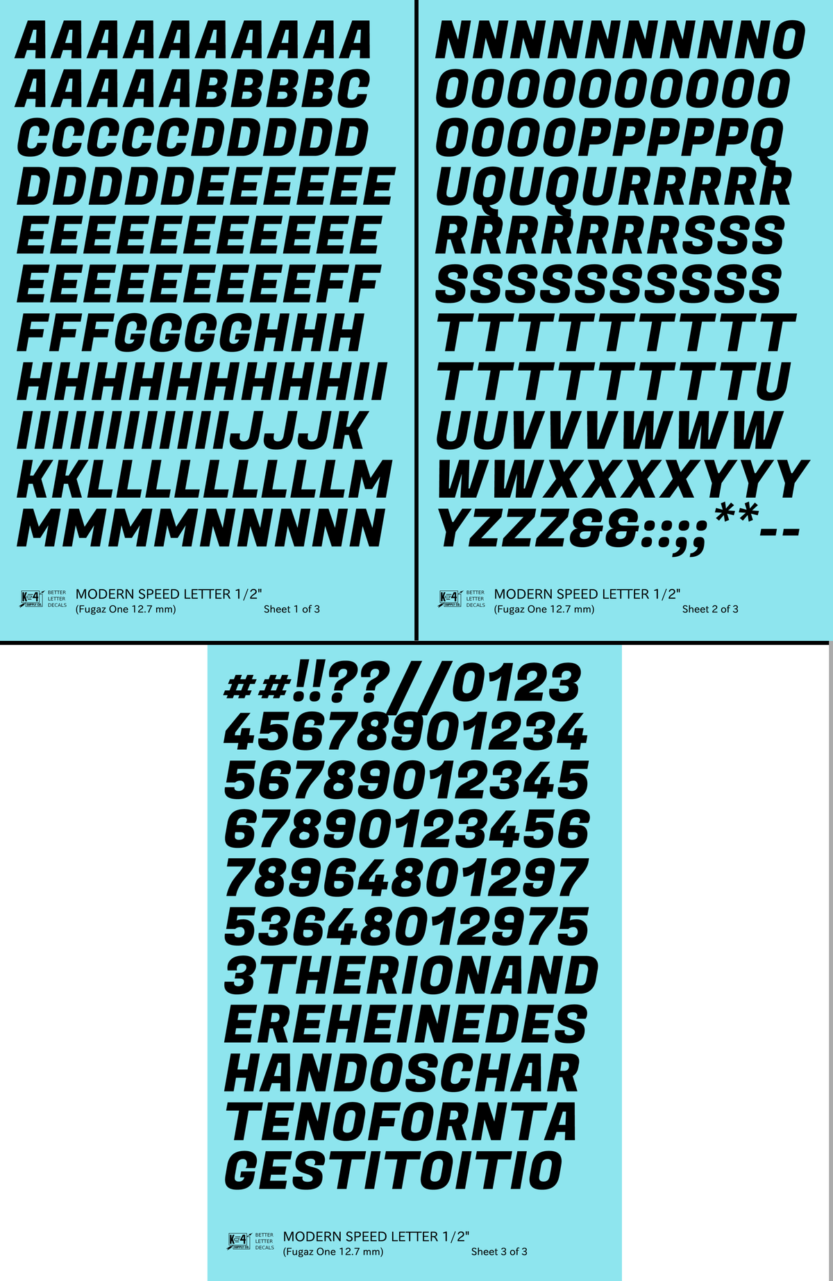 Modern Speed Letter Letter Number Alphabet