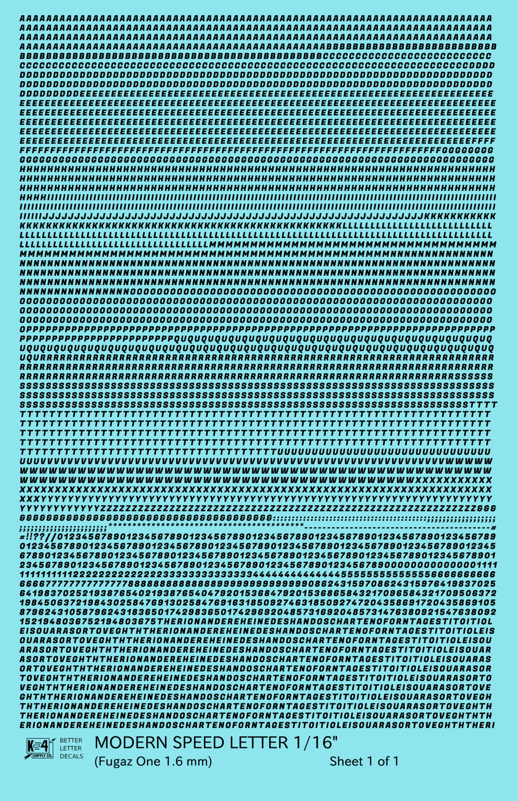 Modern Speed Letter Letter Number Alphabet