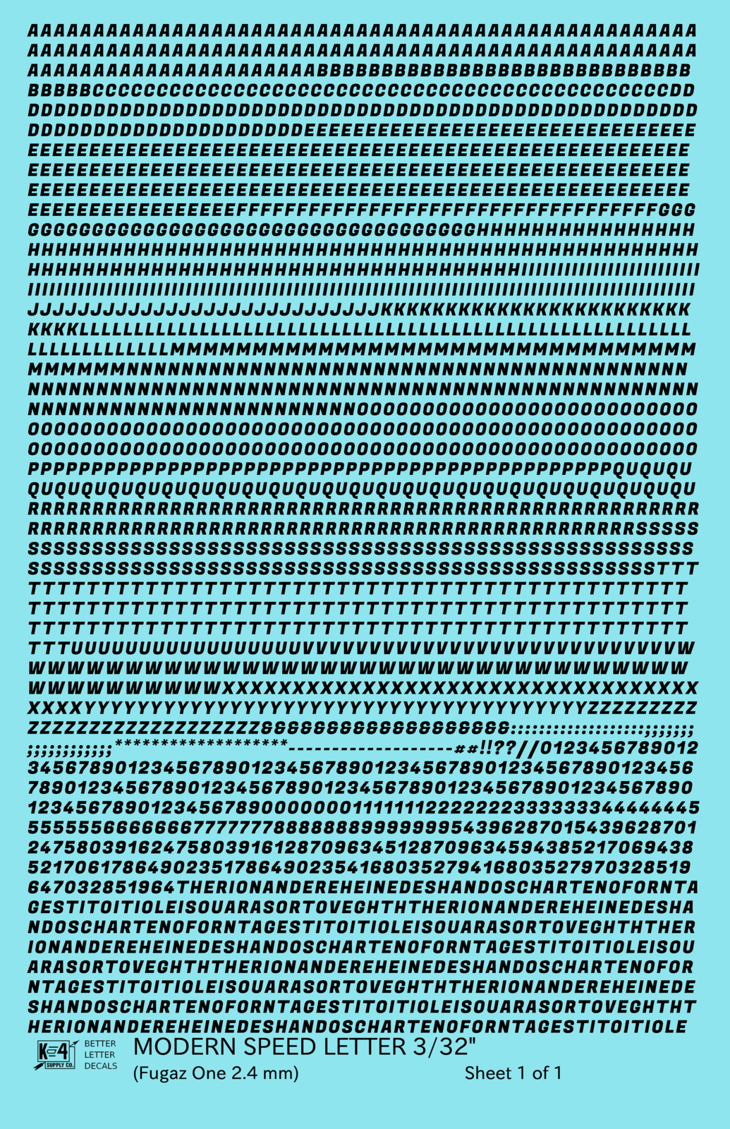 Modern Speed Letter Letter Number Alphabet