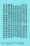 N&W Style Railroad Roman Freight Car Numbers  White 9, 7 and 4 Inch Renumber