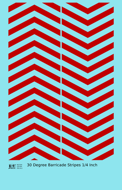 30 Degree Diagonal Barricade Stripes