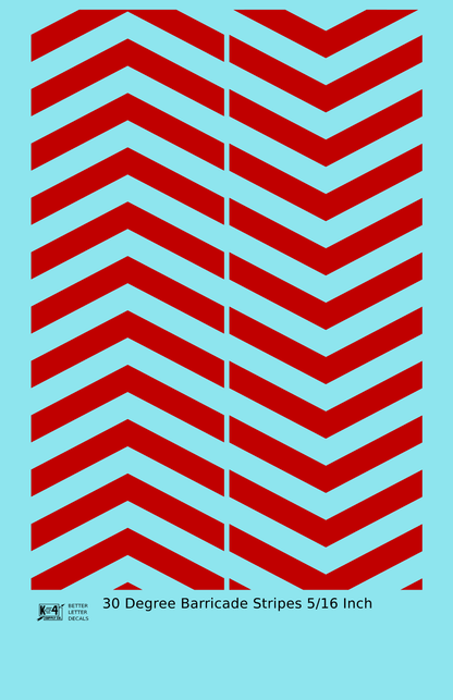 30 Degree Diagonal Barricade Stripes