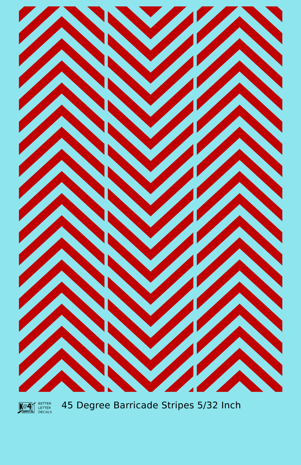 45 Degree Diagonal Barricade Stripes