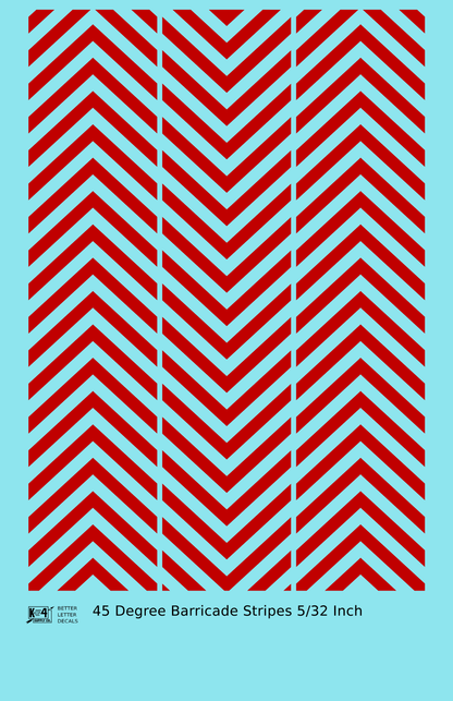 45 Degree Diagonal Barricade Stripes
