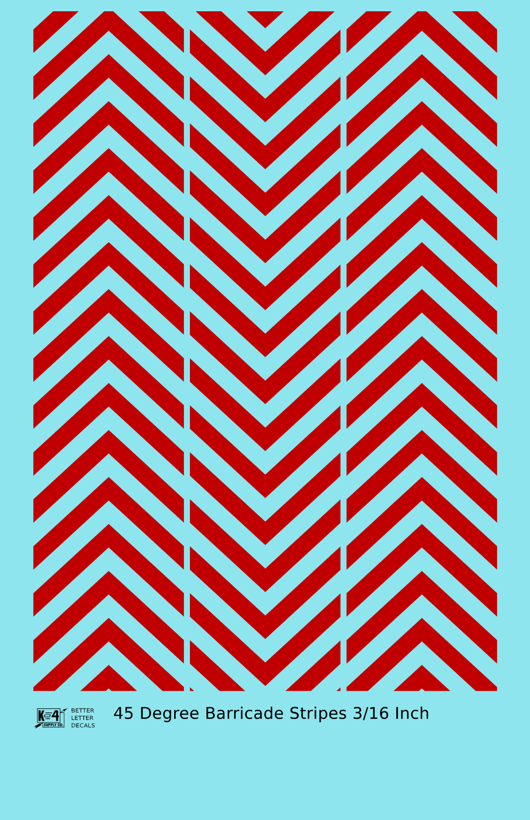 45 Degree Diagonal Barricade Stripes