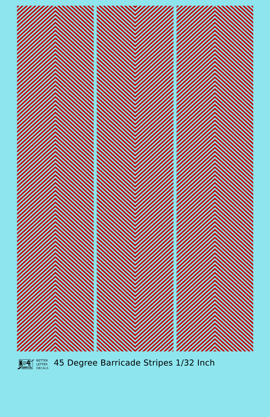 45 Degree Diagonal Barricade Stripes