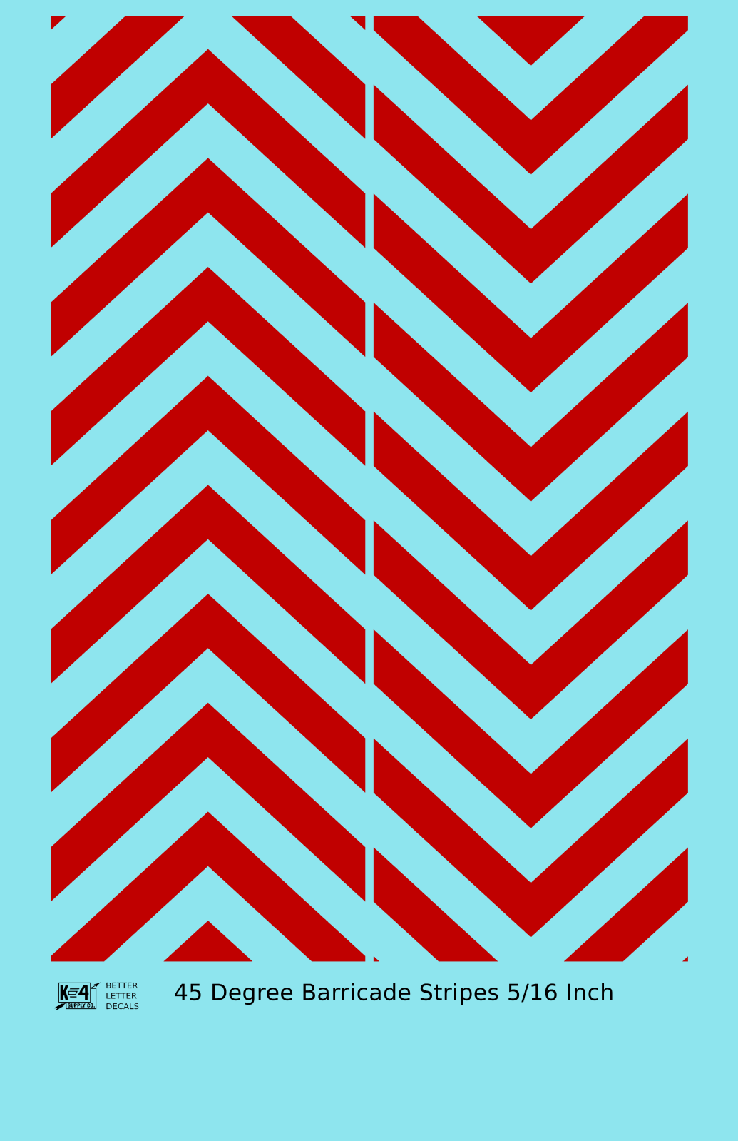 45 Degree Diagonal Barricade Stripes