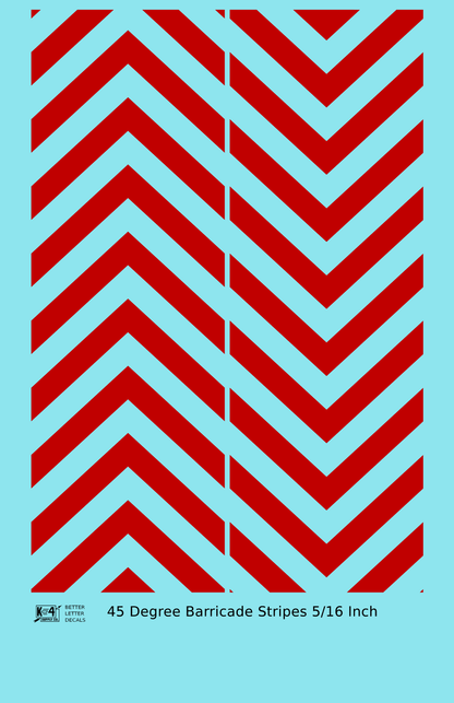 45 Degree Diagonal Barricade Stripes