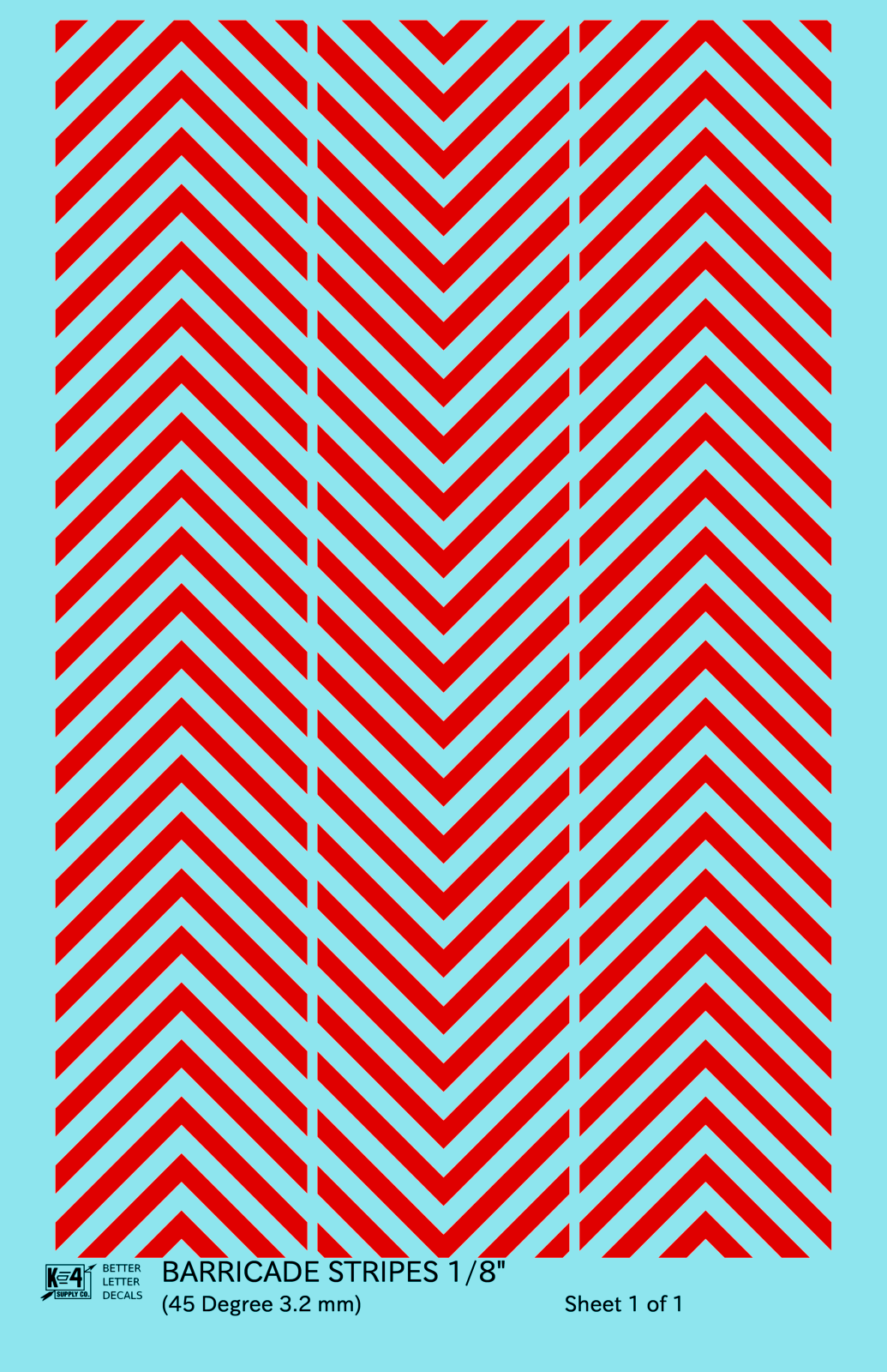 45 Degree Diagonal Barricade Stripes