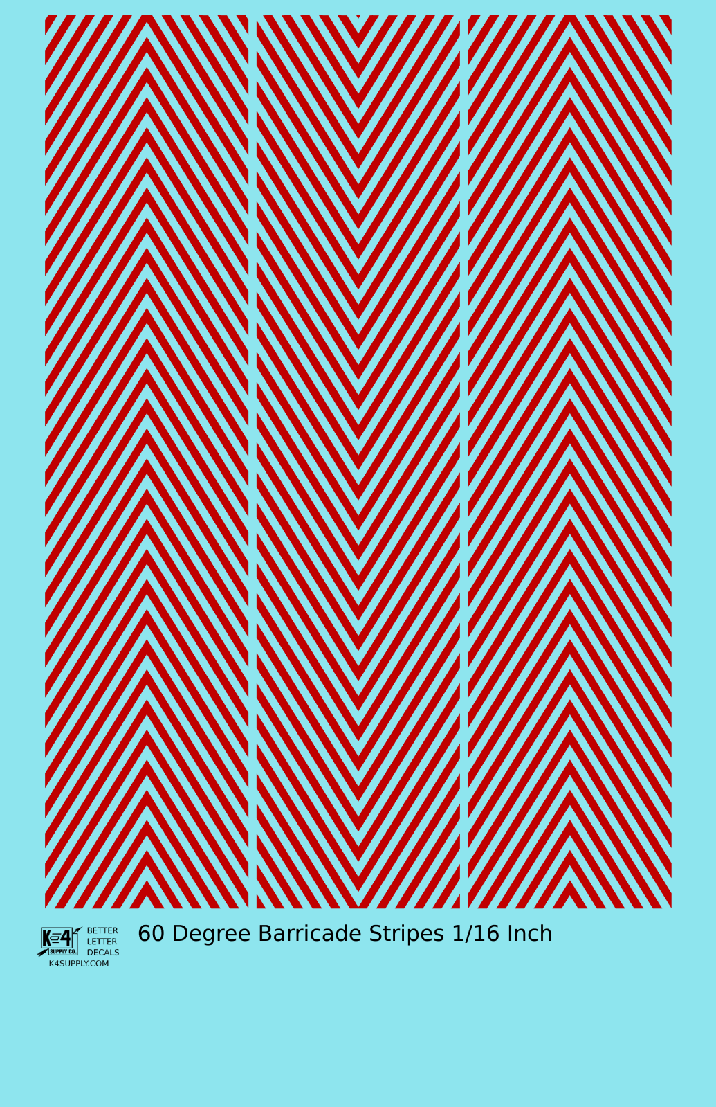 60 Degree Diagonal Barricade Stripes