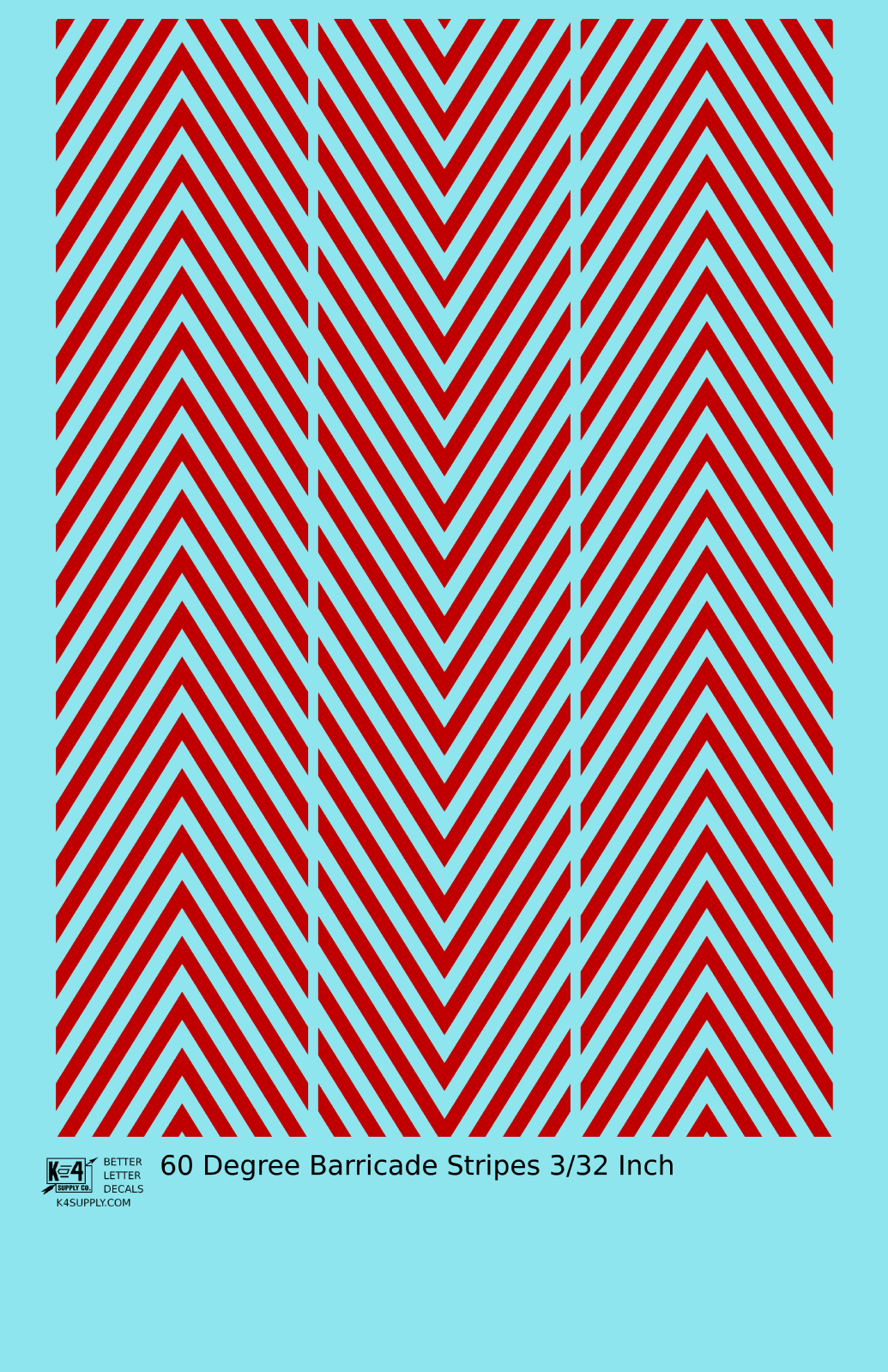 60 Degree Diagonal Barricade Stripes
